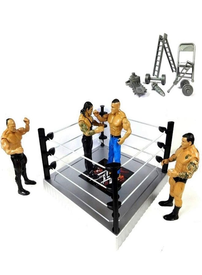 The Decor Affair Deluxe Wrestler Action Figure Toy for WWE Fans - Realistic Movable Joints, Authentic Ring Attire, and Championship Title Belt - Great for Display, Play or Collector Showcase - Image 3